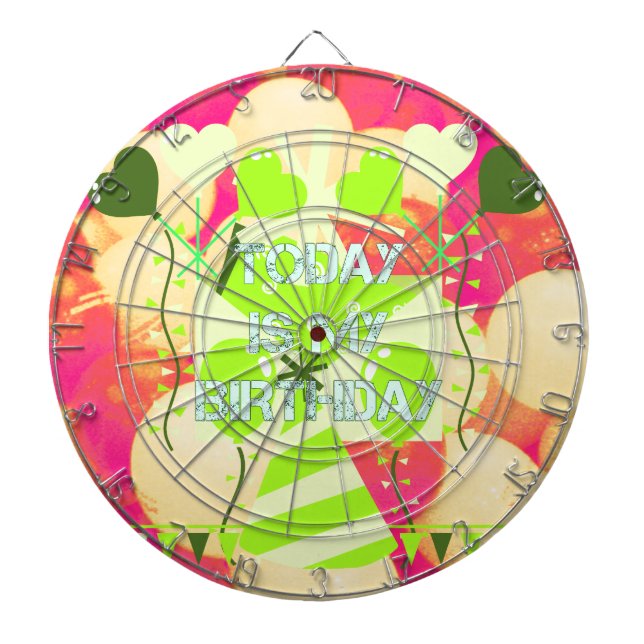 Jeu De Fléchettes Célébrer Mes Bénédictions Joyeuses d'Anniversaire (Devant)