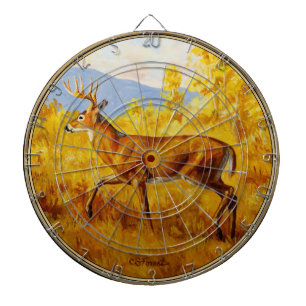 Jeu De Fléchettes Cerf de Virginie à l'automne Forêt d'Aspen