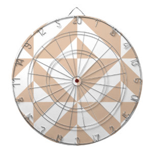 Jeu De Fléchettes Chaleureux Beige Géométrique Motif