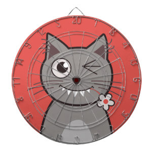 Jeu De Fléchettes Chat clignotant drôle de Kitty de bande dessinée