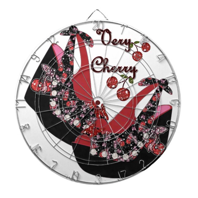 Jeu De Fléchettes Chaussures RAB Rockabilly Very Cherry (Devant)