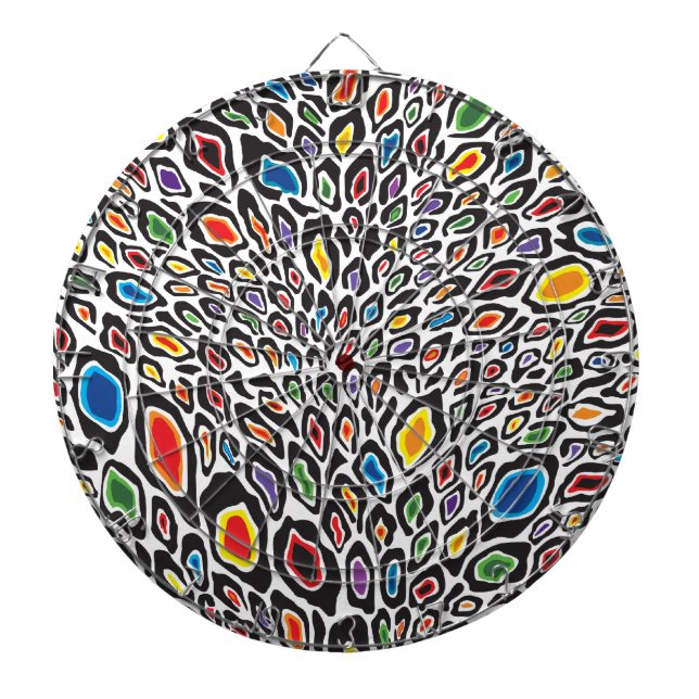 Jeu De Fléchettes Cheetah psychédélique (Devant)