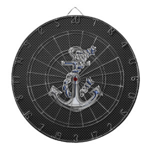 Jeu De Fléchettes Chrome comme l'Ancre de corde sur la fibre de