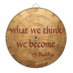 Jeu De Fléchettes Citation de Bouddha ; Ce que nous pensons, nous le