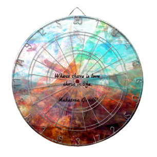 Jeu De Fléchettes Citation inspirationnelle de Gandhi sur l'amour, l