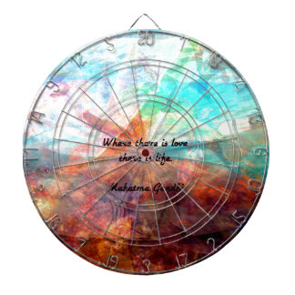 Jeu De Fléchettes Citation inspirationnelle de Gandhi sur l'amour, l