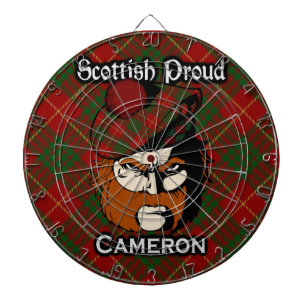 Jeu De Fléchettes Clan écossais Cameron Tartan Darboard
