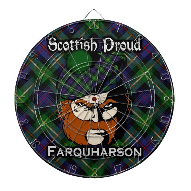 Jeu De Fléchettes Clan écossais Farquharson Tartan Dartboard (Devant)