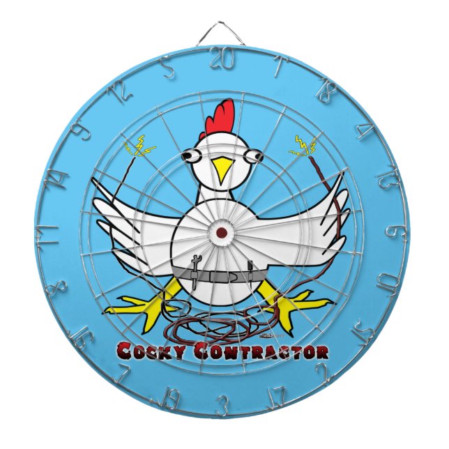 Jeu De Fléchettes Cocky contractor (Devant)