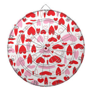 Jeu De Fléchettes Coeurs D'Amour Rose Et Rouge
