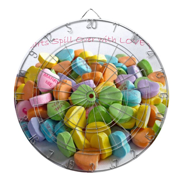 Jeu De Fléchettes Coeurs de bonbons (Devant)