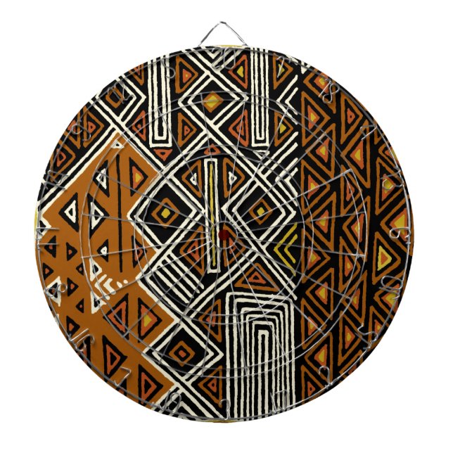 Jeu De Fléchettes Conception Tribale Africaine Kuba (Devant)
