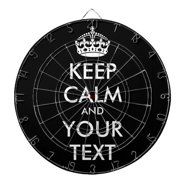 Jeu De Fléchettes CONSERVEZ CALME et VOTRE TEXTE - Modifier l'arrièr (Devant)