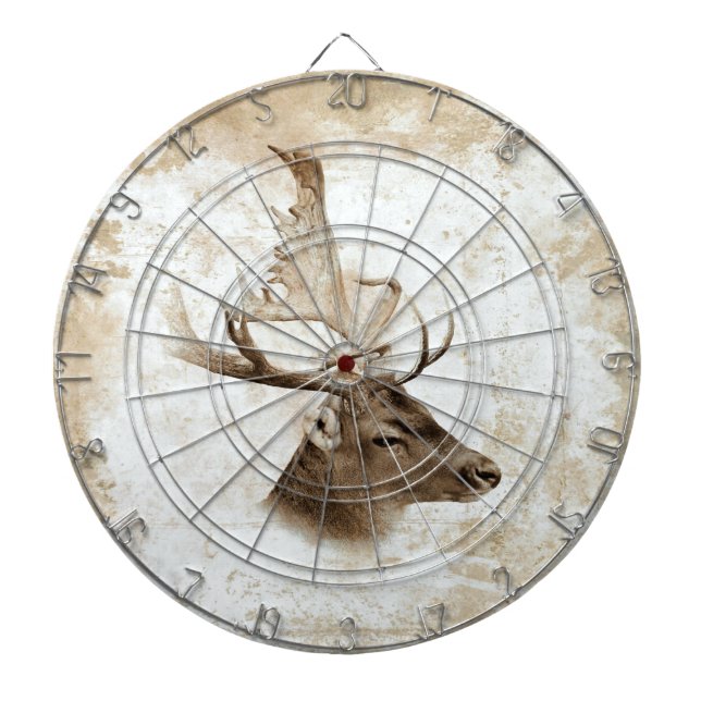 Jeu De Fléchettes Copie antique 5 de cerfs communs (Devant)