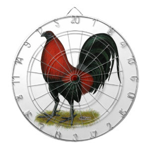 Jeu De Fléchettes Coq Rouge Noir BB Américain