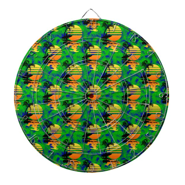 Jeu De Fléchettes Coucher du soleil surfant (Devant)
