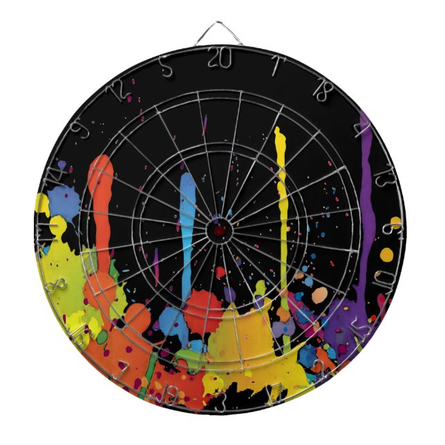 Jeu De Fléchettes COULEUR FUNNY SPLASH II + votre backgr. & idées (Devant)