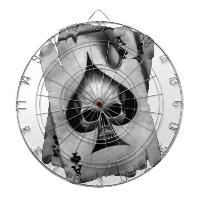 Jeu De Fléchettes Crâne d'as de pique (Devant)