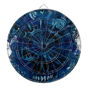 Jeu De Fléchettes Crâne déplaisant d'horreur