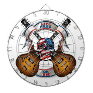 Jeu De Fléchettes Crâne et guitares libres en direct