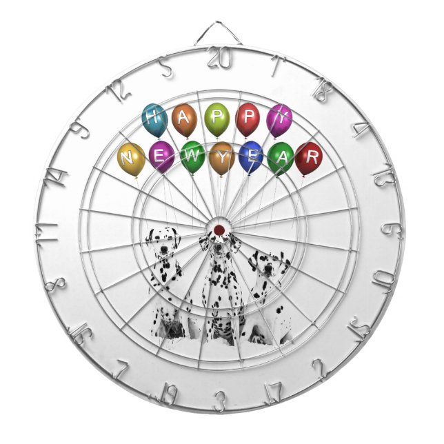 Jeu De Fléchettes Dalmatiens : Bonne année 2016 (Devant)