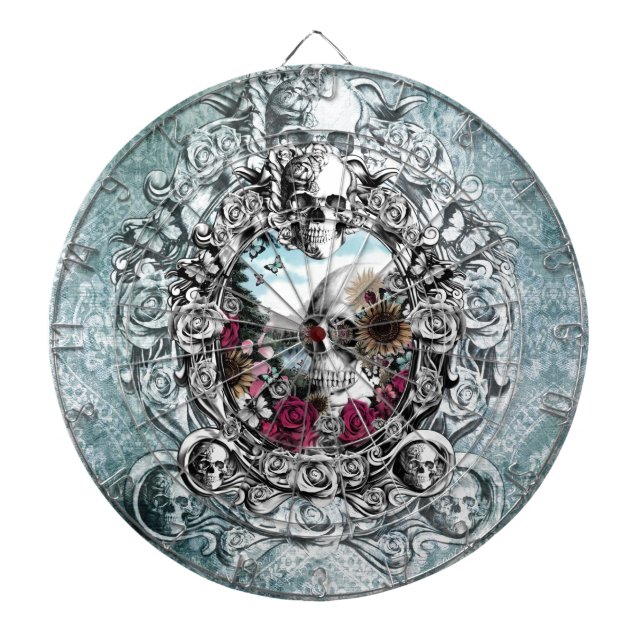 Jeu De Fléchettes Dans le crâne de paysage de miroir (Devant)