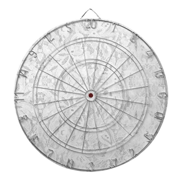 Jeu De Fléchettes Dentelle blanche tombante (Devant)