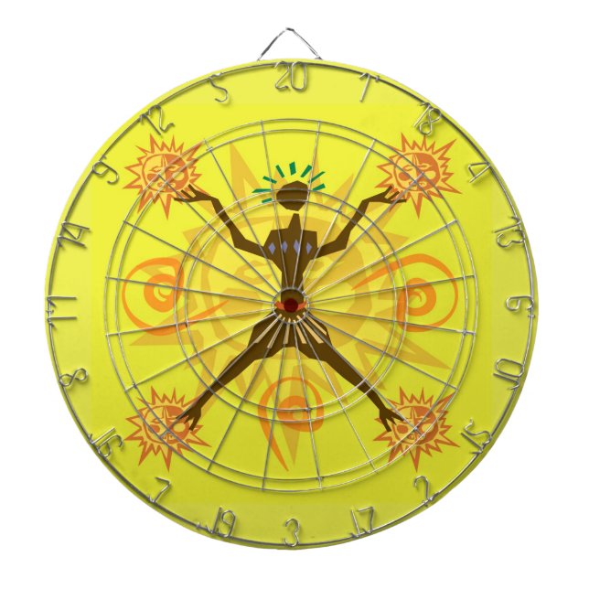 Jeu De Fléchettes Design africain (Devant)