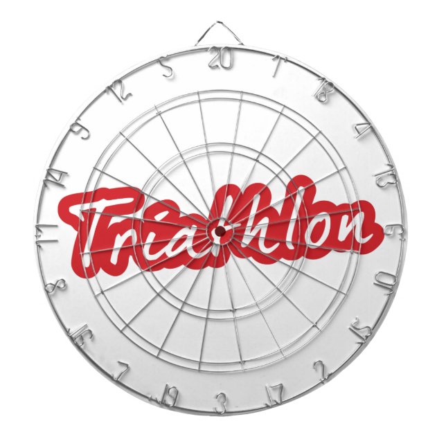 Jeu De Fléchettes Design de triathlon cool (Devant)