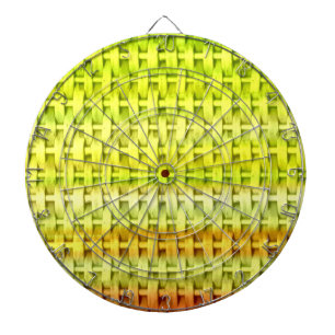 Jeu De Fléchettes Design graphique en osier vert citron