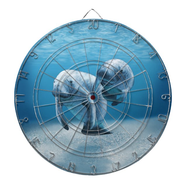 Jeu De Fléchettes Deux lamantins nageant (Devant)