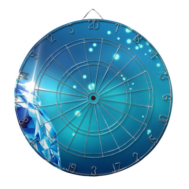 Jeu De Fléchettes diamant bleu (Devant)