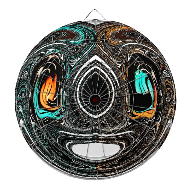 Jeu De Fléchettes Doodle ethnique africain Zebra texturé Art Imprime (Devant)