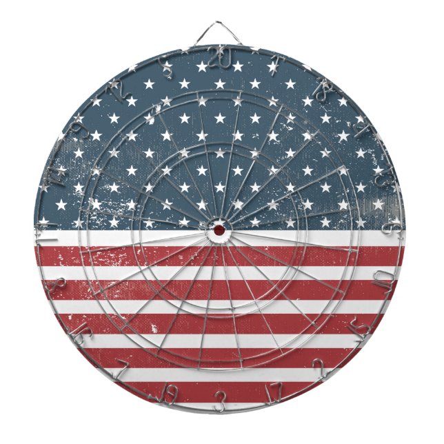 Jeu De Fléchettes drapeau américain en détresse (Devant)