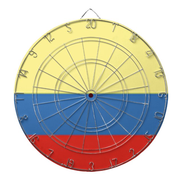 Jeu De Fléchettes Drapeau Colombie (Devant)