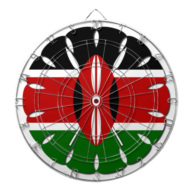 Jeu De Fléchettes Drapeau Jambo Kenyan (Devant)
