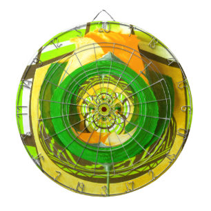 Jeu De Fléchettes Elégance d'or : Beau art rose jaune africain