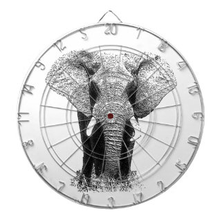 Jeu De Fléchettes Eléphant noir et blanc
