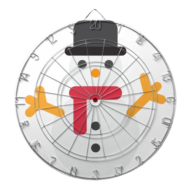 Jeu De Fléchettes emoji bonhomme de neige (Devant)