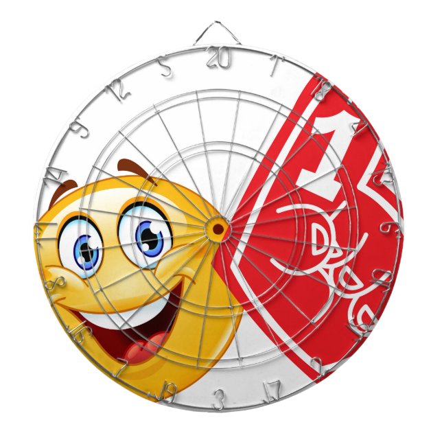 Jeu De Fléchettes émoticône sportif (Devant)