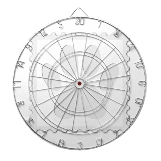 Jeu De Fléchettes Empreinte de patte de chien coupé (Devant)