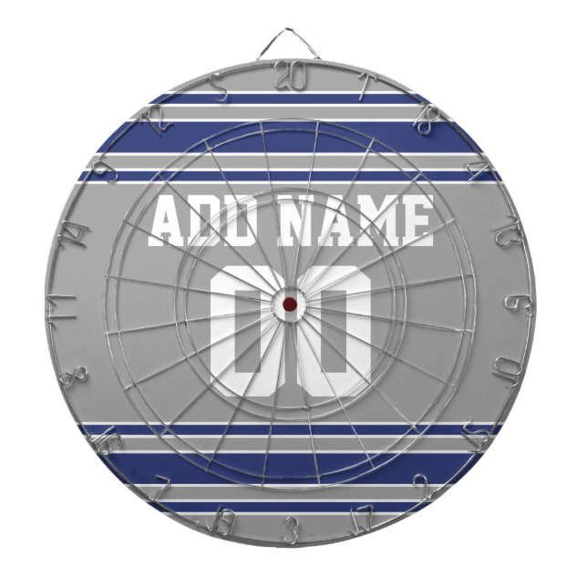 Jeu De Fléchettes Équipe Jersey avec nom et numéro personnalisés (Devant)