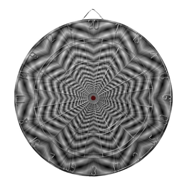 Jeu De Fléchettes Étoiles en étoiles en Dartboard monochrome (Devant)