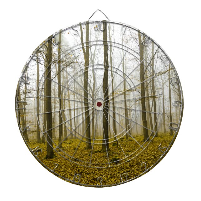 Jeu De Fléchettes Fantasy forest with fog and yellow leaves (Devant)