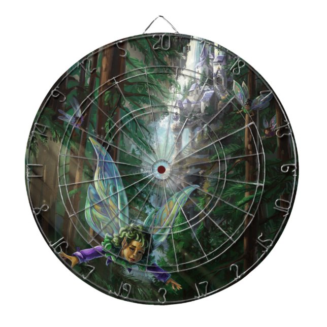Jeu De Fléchettes Fées de la forêt et château de la cascade (Devant)