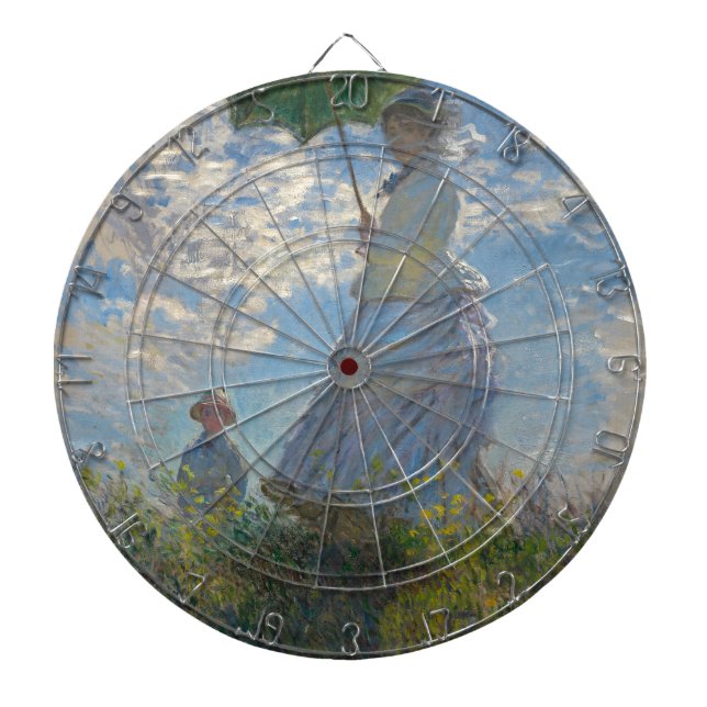 Jeu De Fléchettes Femme de Claude Monet avec un parasol 1875 (Devant)