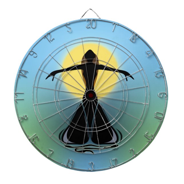 Jeu De Fléchettes Femme en fleurs (Devant)