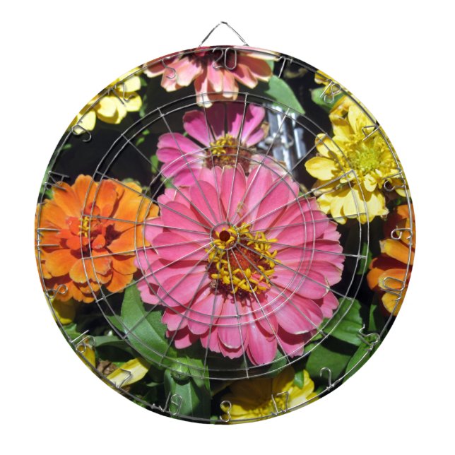 Jeu De Fléchettes Fleurs colorées (Devant)