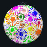 Jeu De Fléchettes Fleurs multicolores<br><div class="desc">Fleurs dans de nombreuses couleurs. Design coloré exclusif.</div>