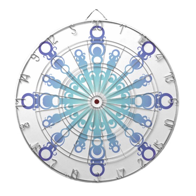 Jeu De Fléchettes Flocon bleu IV (Devant)